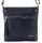 Rialto sötétkék női bőr válltáska, crossbody 22 x 22 x 4 cm