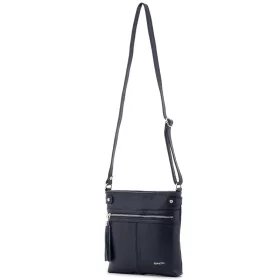   Rialto sötétkék női bőr válltáska, crossbody 22 x 22 x 4 cm