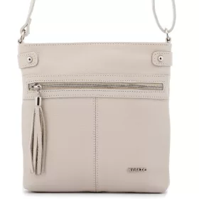 Rialto bézs női bőr válltáska, crossbody 22 x 22 x 4 cm