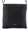 Rialto fekete női bőr válltáska, crossbody 24 x 23 x 4 cm