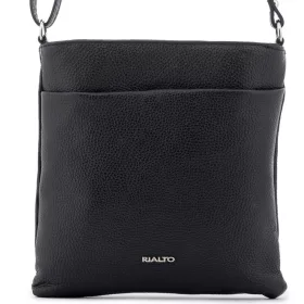   Rialto fekete női bőr válltáska, crossbody 24 x 23 x 4 cm