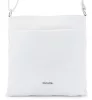 Rialto fehér női bőr válltáska, crossbody 24 x 23 x 4 cm