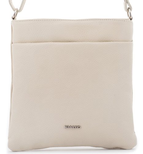 Rialto bézs női bőr válltáska, crossbody 24 x 23 x 4 cm
