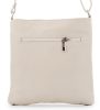 Rialto bézs női bőr válltáska, crossbody 24 x 23 x 4 cm