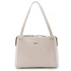 Rialto tripla rekeszes bézs női bőr válltáska 31 x 23 x 12 cm