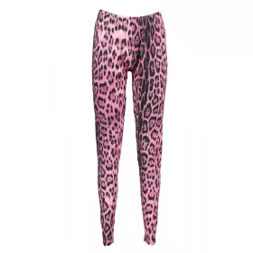 Cavalli Class női rózsaszín leopárd mintás leggings