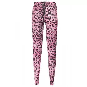 Cavalli Class női rózsaszín leopárd mintás leggings