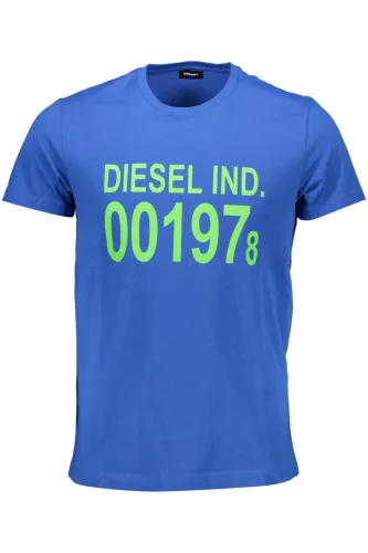 DIESEL FÉRFI RÖVID UJJÚ PÓLÓ, KÉK