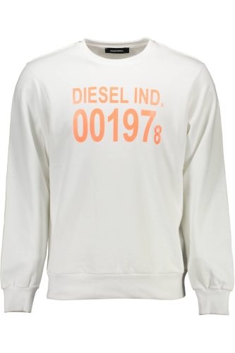 DIESEL FÉRFI FEHÉR CIPZÁROS PULÓVER