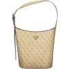 Guess Jeans Meridian II bézs mintás női válltáska szett 28 x 24 x 16 cm