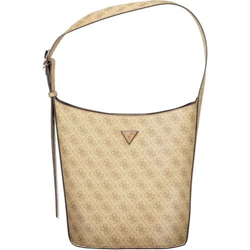 Guess Jeans Meridian II bézs mintás női válltáska szett 28 x 24 x 16 cm