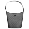 Guess Jeans Meridian II fekete női mintás válltáska szett 28 x 24 x 16 cm