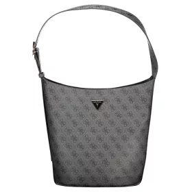   Guess Jeans Meridian II fekete női mintás válltáska szett 28 x 24 x 16 cm