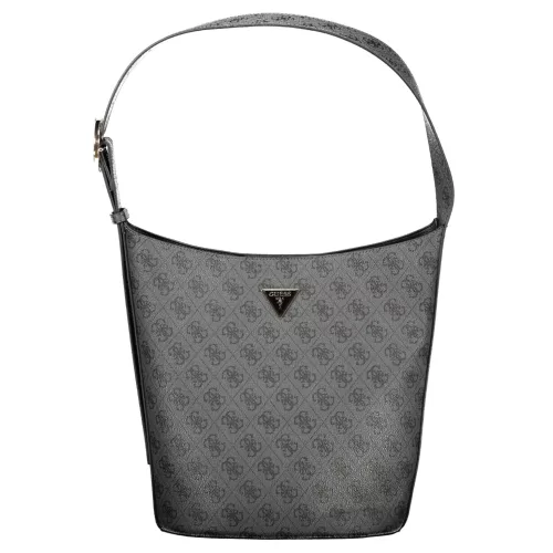 Guess Jeans Meridian II fekete női mintás válltáska szett 28 x 24 x 16 cm