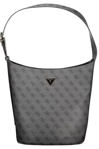 Guess Jeans Meridian II fekete női mintás válltáska szett 28 x 24 x 16 cm