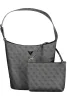Guess Jeans Meridian II fekete női mintás válltáska szett 28 x 24 x 16 cm