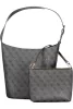Guess Jeans Meridian II fekete női mintás válltáska szett 28 x 24 x 16 cm