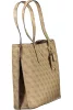 Guess Meridian II bézs-barna mintás női válltáska 35 x 30 x 10 cm