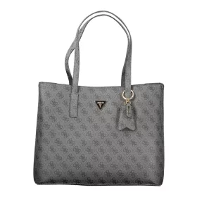  Guess Meridian II fekete mintás női válltáska 35 x 30 x 10 cm