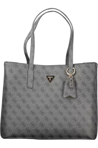 Guess Meridian II fekete mintás női válltáska 35 x 30 x 10 cm