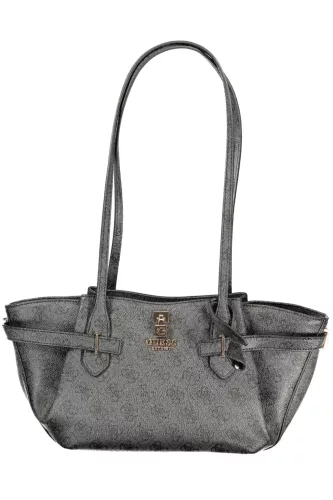 Guess Jeans Yesba fekete mintás női válltáska 30 x 18 x 11 cm