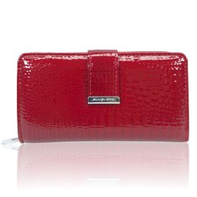   JENNIFER JONES NŐI BŐR PÉNZTÁRCA 5280-2 PIROS - KÖZEPES MÉRET