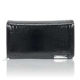   JENNIFER JONES NŐI BŐR PÉNZTÁRCA 5261-2 FEKETE - KÖZEPES MÉRET -