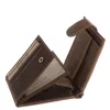 GreenDeed átfogópántos bőr pénztárca ponty 3D lenyomattal, RFID, 10,8 × 8,5 cm