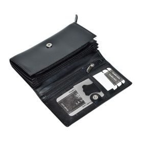 La Scala fekete női bőr pénztárca