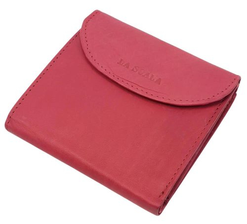 La Scala átfogópántos női bőr pénztárca, piros