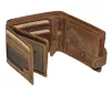 GreenDeed horgász bőr pénztárca csuka mintával 12,3 x 9 cm