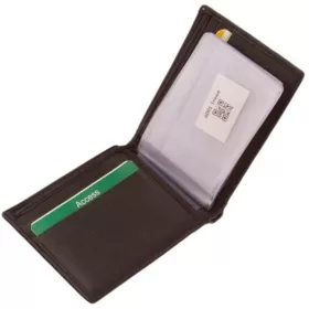 LA SCALA barna bőr kártyatartó 10,8 x 8,5 cm