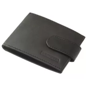 La Scala fekete bőr pénztárca 10,4  × 7 cm