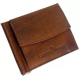 GreenDeed konyak bőr dollártárca 11 × 9 cm
