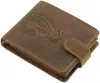 GreenDeed horgász bőr pénztárca harcsa mintával 12 x 9,5 cm