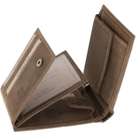   GreenDeed horgász bőr pénztárca harcsa mintával 12 x 9,5 cm