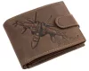 GreenDeed férfi bőr pénztárca vadászgép mintával 12 × 9,2 cm
