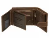 GreenDeed férfi bőr pénztárca vadászgép mintával 12 × 9,2 cm