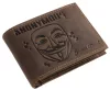 GreenDeed vadász bőr pénztárca Anonymous mintával
