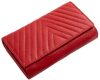 La Scala Luxury piros színű, női, bőr nagyméretű pénztárca 18,2 x 10 cm