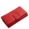 La Scala Luxury piros színű, női, bőr nagyméretű pénztárca 18,2 x 10 cm