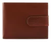 Férfi bőr pénztárca patentos aprópénz tartóval 12x9.5 cm