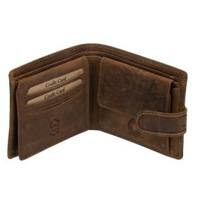   GreenDeed horgász bőr pénztárca süllő mintával 12,3 x 9 cm