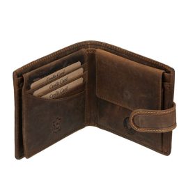 GreenDeed vadász férfi bőr pénztárca szarvasmintával