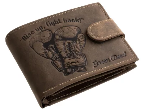 GreenDeed férfi pénztárca bokszkesztyű mintával 12 × 9,2 cm