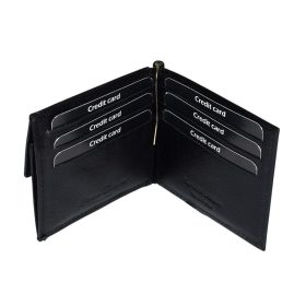 Corvo Bianco fekete bőr dollártárca 11 × 9,2 cm