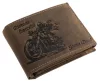 GreenDeed bőr pénztárca chopper motoros mintával