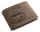 GreenDeed férfi barna bőr pénztárca kávéscsésze mintával 12 × 9,2 cm