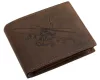 GreenDeed bőr pénztárca harci helikopter mintával 12 × 9,2 cm
