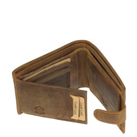   GreenDeed horgász átkapcsos bőr pénztárca csuka mintával 12 x 9,5 cm